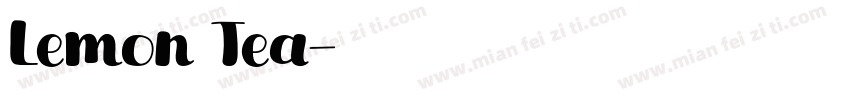 Lemon Tea字体转换
